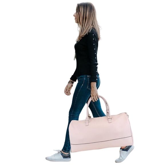 Ms. Lovely Weekender Carry-On Duffle Bag with Satin Tie - 22” x 10” x 11.5” - Picture 3 of 7